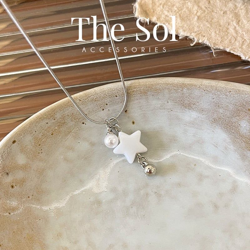 Dây Chuyền Hàn Quốc Pearl Star
