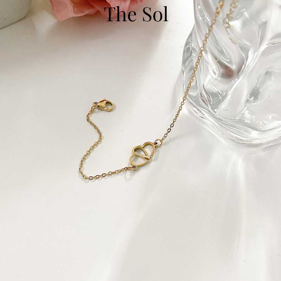 Lắc Tay Titan Double Heart - Mẫu 72