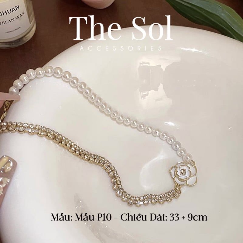 Dây Chuyền Ngọc Trai Flower & Pearl - Mẫu P10