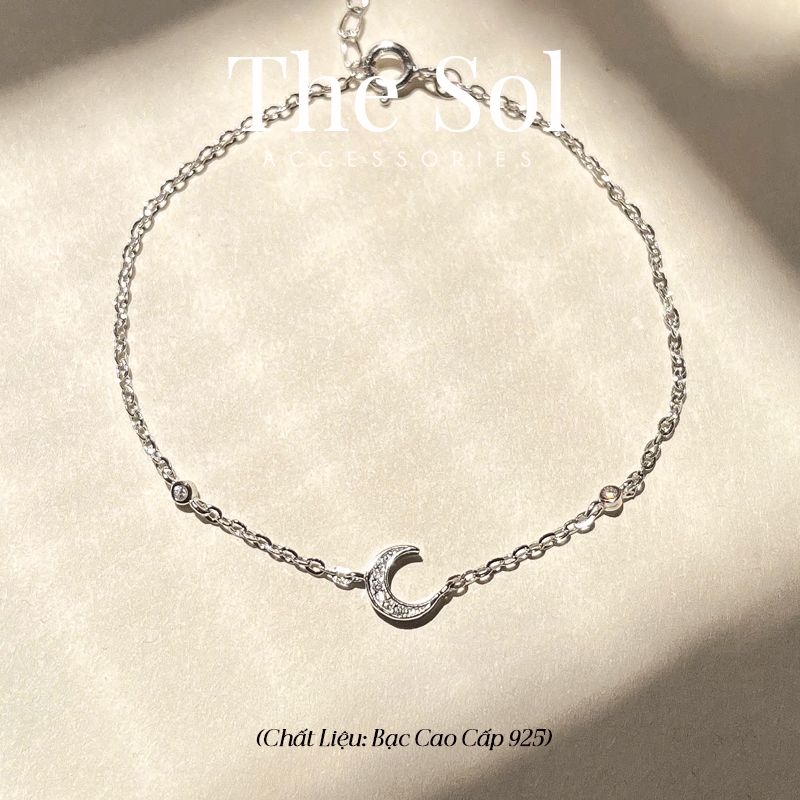 Lắc Tay Bạc Mini Moon