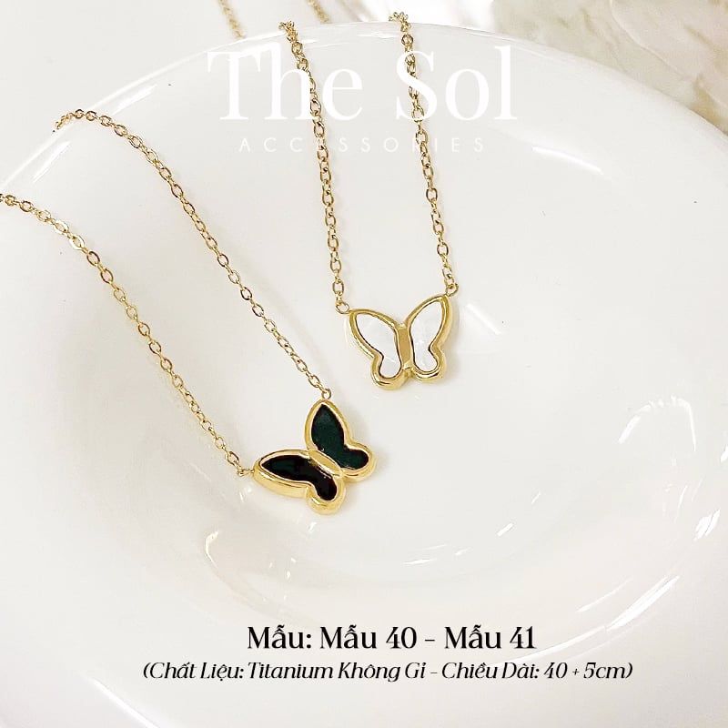 Dây Chuyền Titan Black Butterfly - Mẫu 40