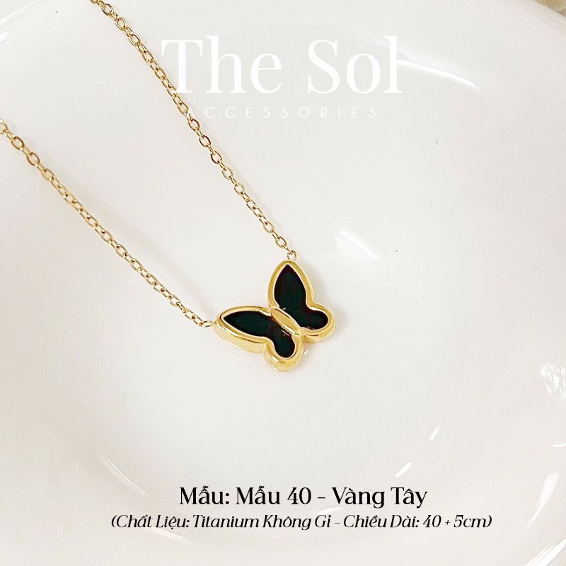 Dây Chuyền Titan Black Butterfly - Mẫu 40
