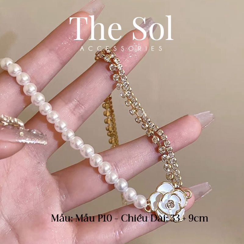 Dây Chuyền Ngọc Trai Flower & Pearl - Mẫu P10