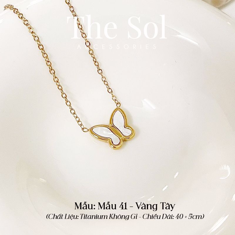 Dây Chuyền Titan White Butterfly - Mẫu 41