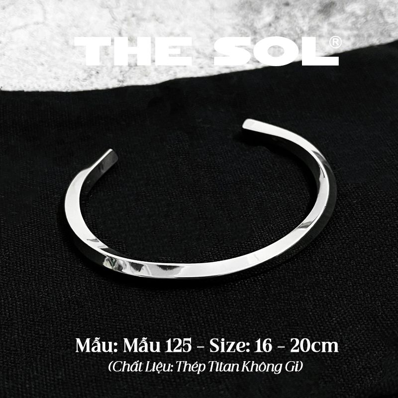 Vòng Tay Titan Unisex Twisted Cuff - Mẫu 125