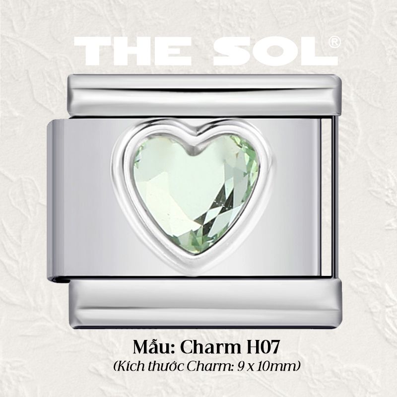Charm Titan Italian Bracelet - Colour Heart