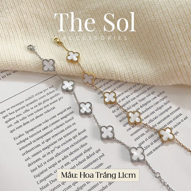 Lắc Tay Titan White Lou 1.3cm - Mẫu 50