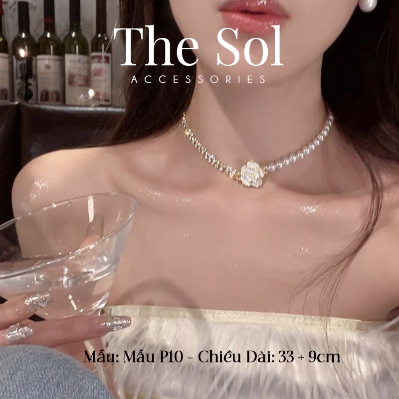 Dây Chuyền Ngọc Trai Flower & Pearl - Mẫu P10