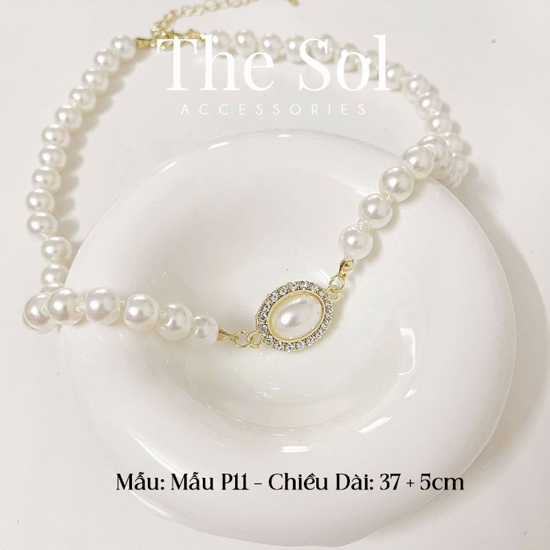 Dây Chuyền Ngọc Trai Oval Pearl - Mẫu P11