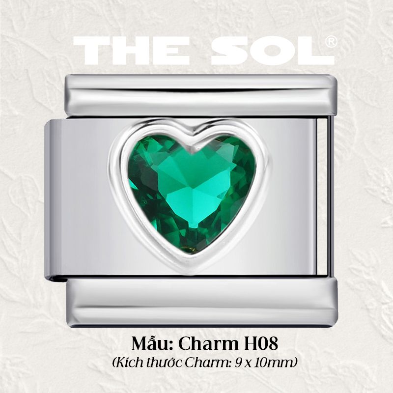 Charm Titan Italian Bracelet - Colour Heart