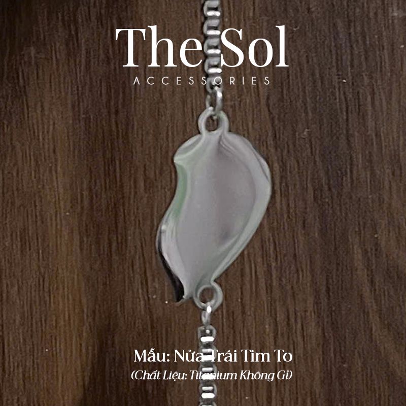 Lắc Tay Titan Couple Silver Heart