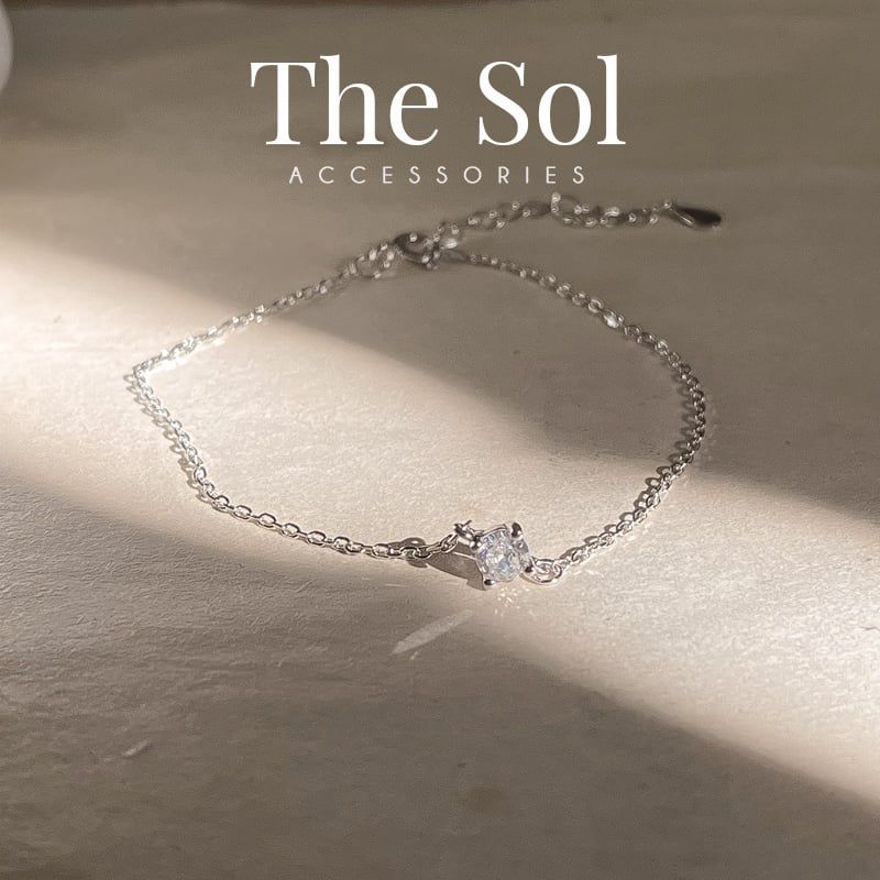 Lắc Tay Bạc Simple Diamond