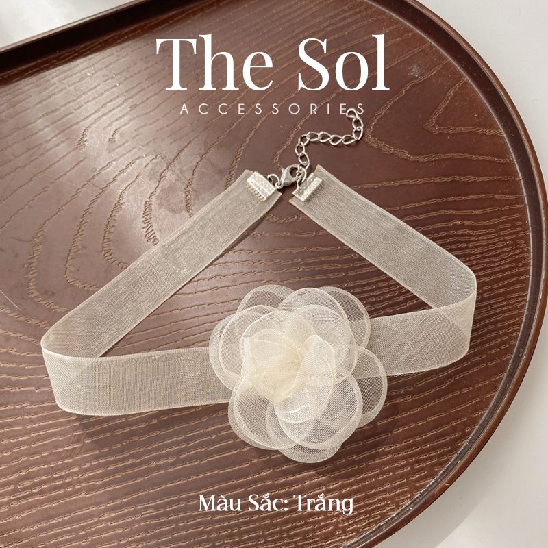 Choker Hàn Quốc Chiffon Rose