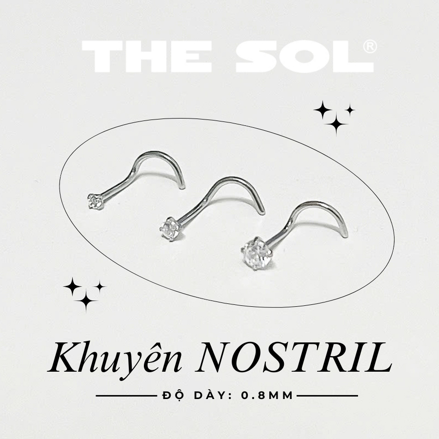 Khuyên Tai Titan Unisex NOSTRIL Chân C