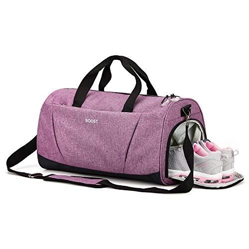  Sports Gym Bag with Wet Pocket & Shoes Compartment 