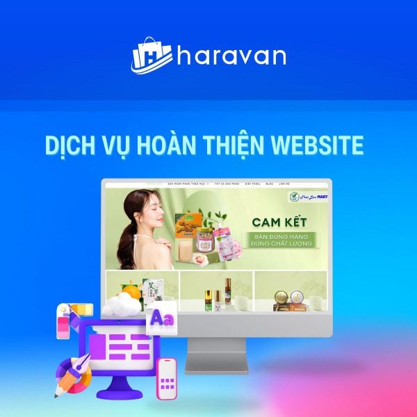 Dịch vụ hoàn thiện website - Haravan