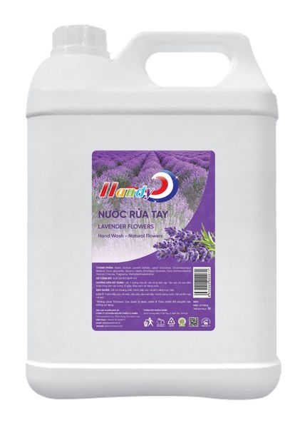 Combo 5 can tặng 1 cai nước rửa tay Handy Lavender can 5 lít