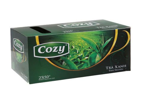 Trà xanh túi lọc Cozy hộp 50g (25 gói x 2g)