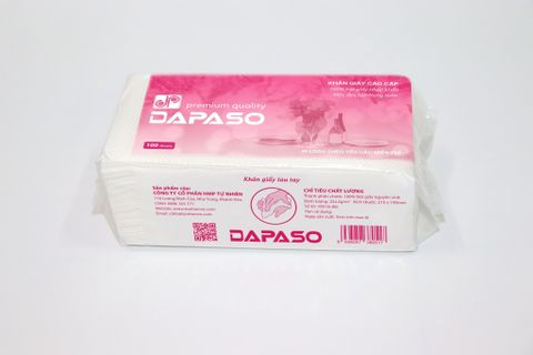 Giấy lau tay cao cấp DAPASO 100 tờ, 170g