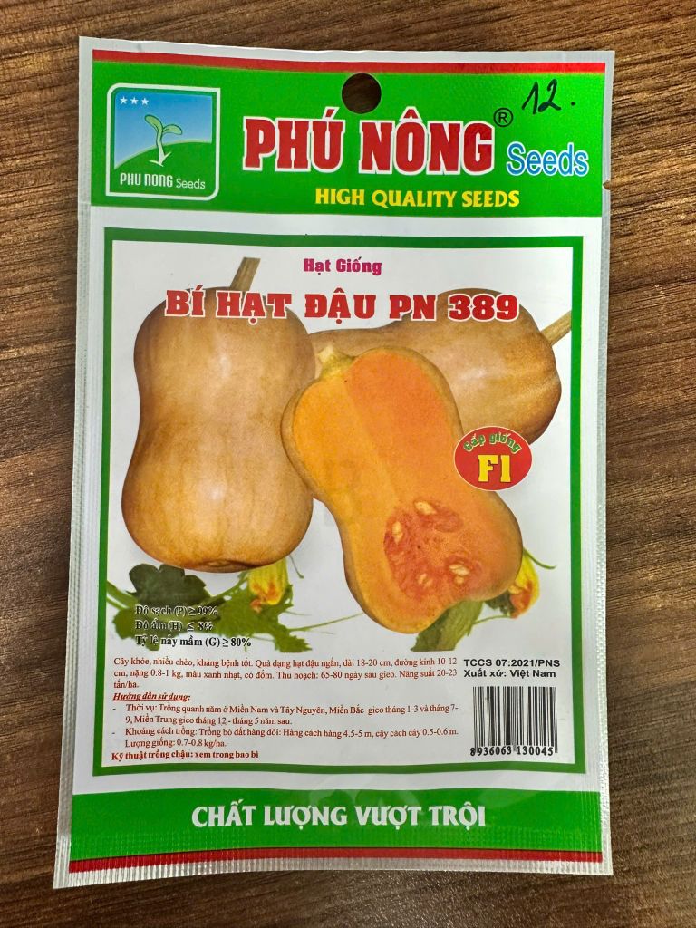 Hạt giống bí hạt đậu PN 389