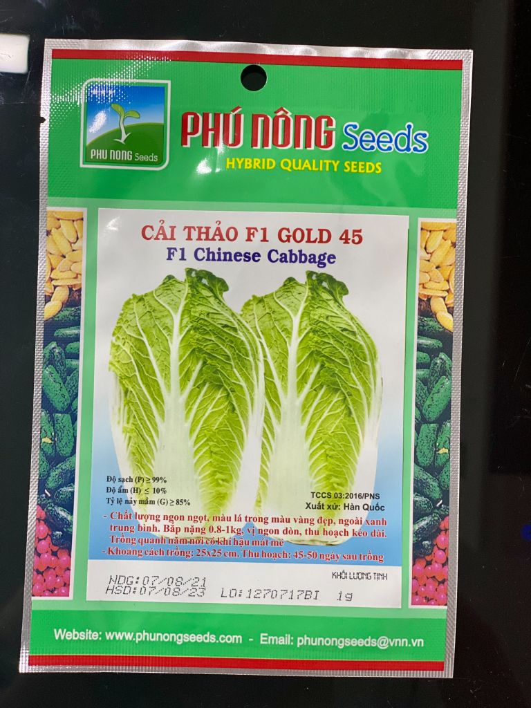 Hạt giống cải thảo Gold 45
