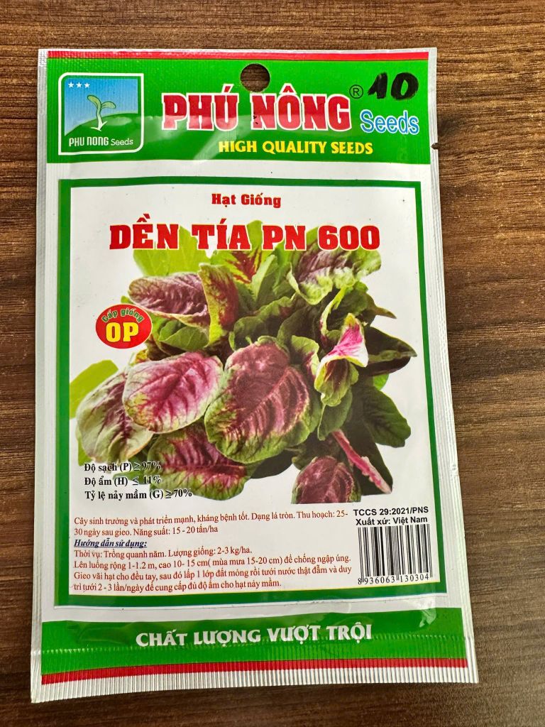 Hạt giống dền tía PN 600