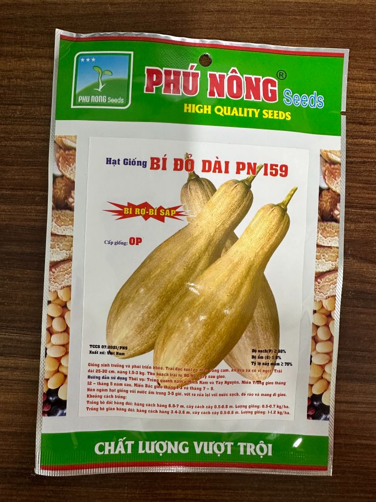 Hạt giống bí đỏ dài PN 159