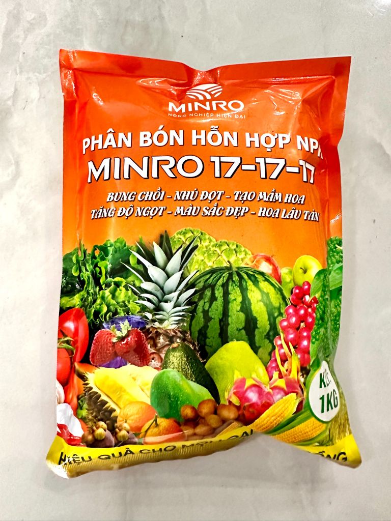 Phân bón hỗn hợp NPK Minro 17-17-17