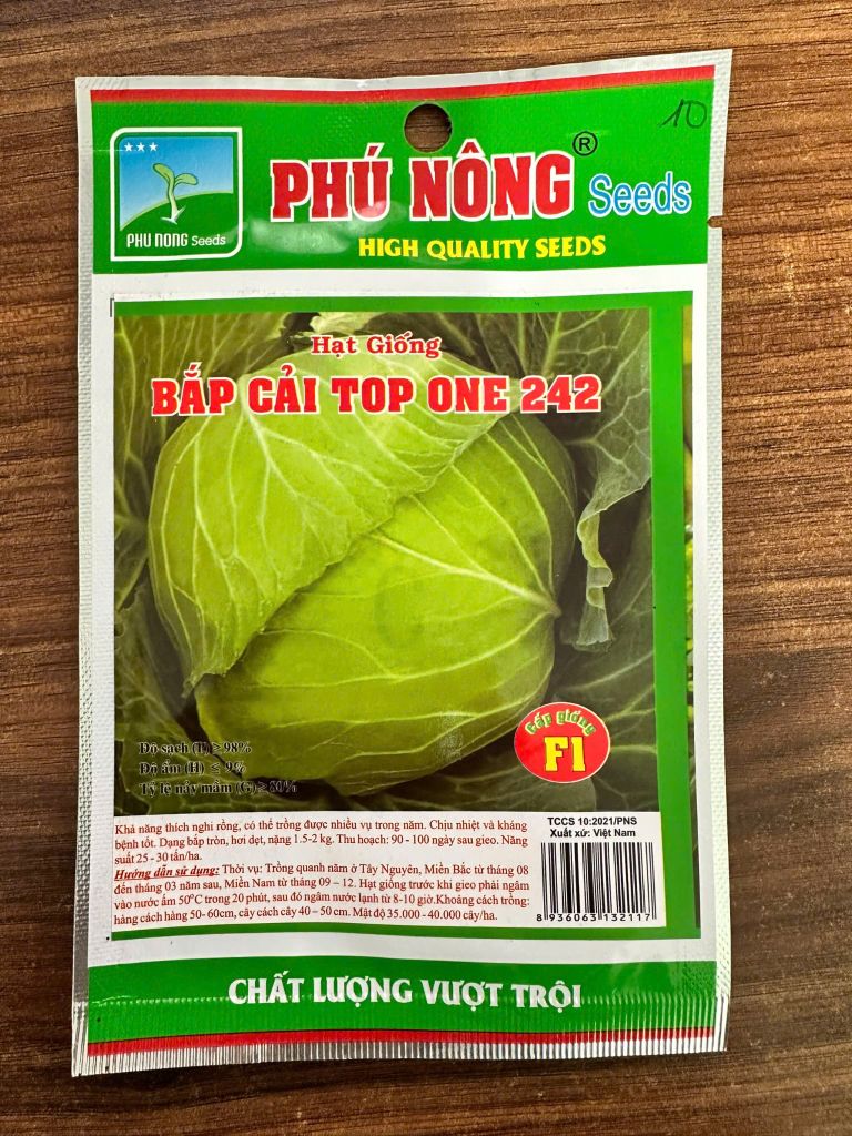 Hạt giống bắp cải Top One 242