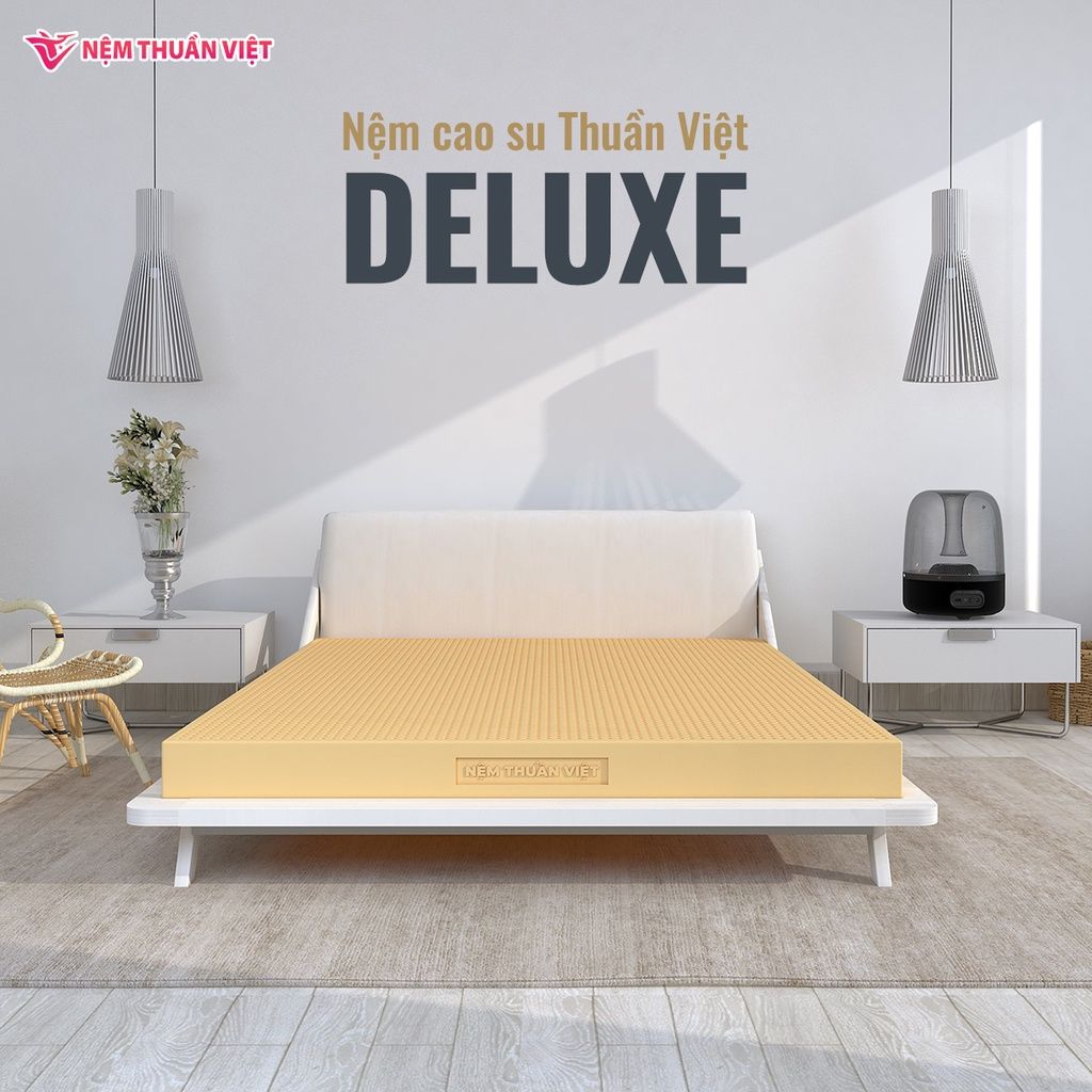  Nệm Cao Su Thuần Việt Deluxe 