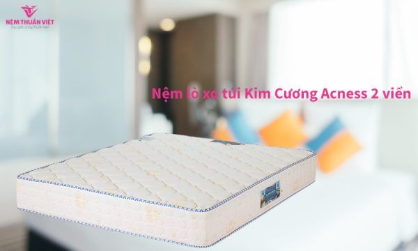  Nệm Lò Xo Túi Kim Cương Acness 2 Viền 