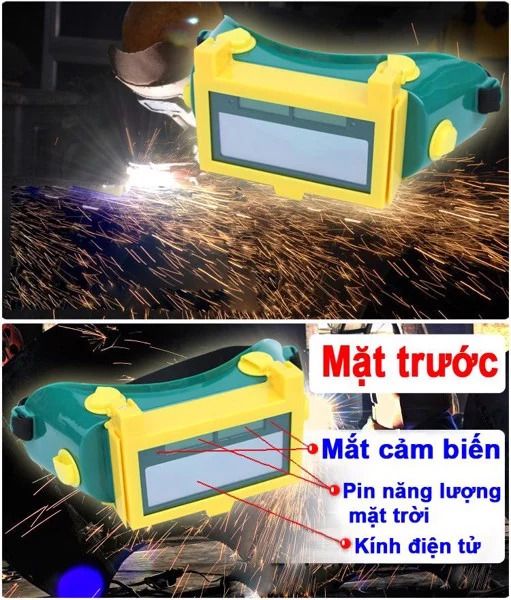 Kính Hàn Điện Tử Có Nắp Gập