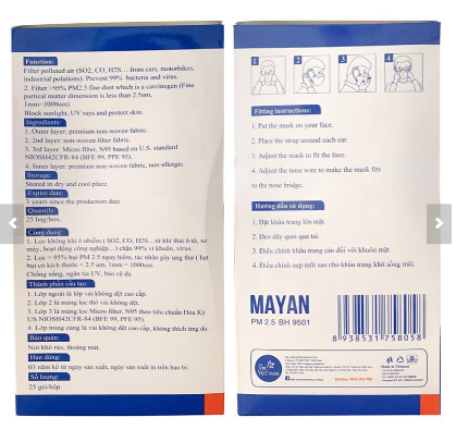 Khẩu Trang Mayan PM2.5 BH9501