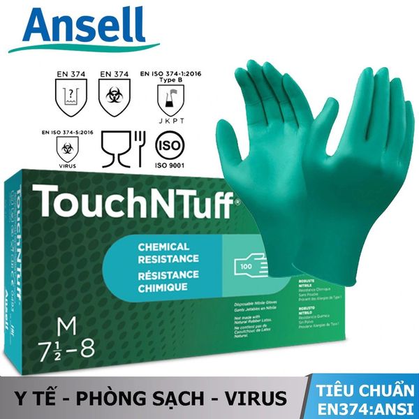 Găng tay y tế Ansell Nitrile 92-600