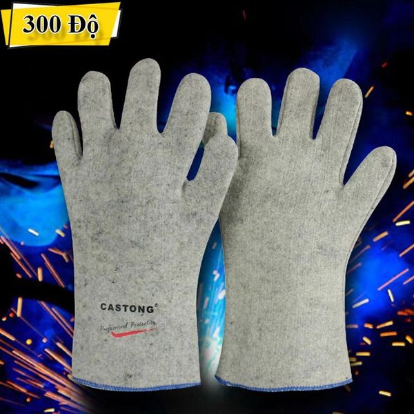 GĂNG TAY CHỊU NHIỆT 300 ĐỘ C CASTONG MÀU XÁM GKKK35-33