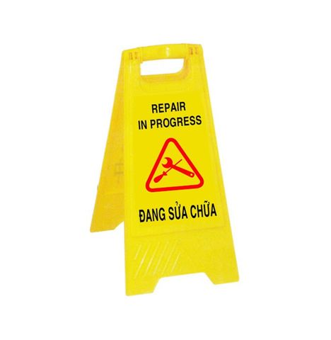 Biển cảnh báo chữ A – Đang Sửa Chữa – size 60*20.5*29.5cm