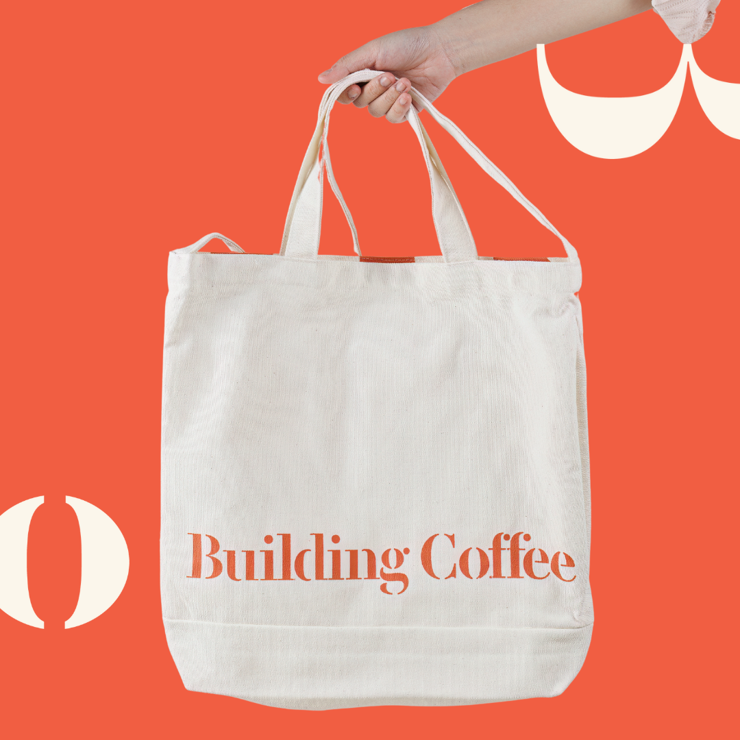  Tote Bag Building Coffee 