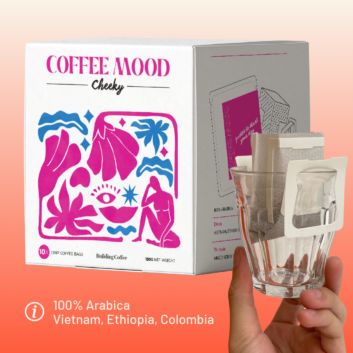 COFFEE MOOD - Cà phê phin giấy (10 túi x 12g)