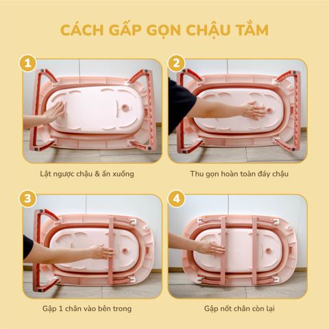  Chậu Tắm Gấp Gọn JOLY MS 2116 