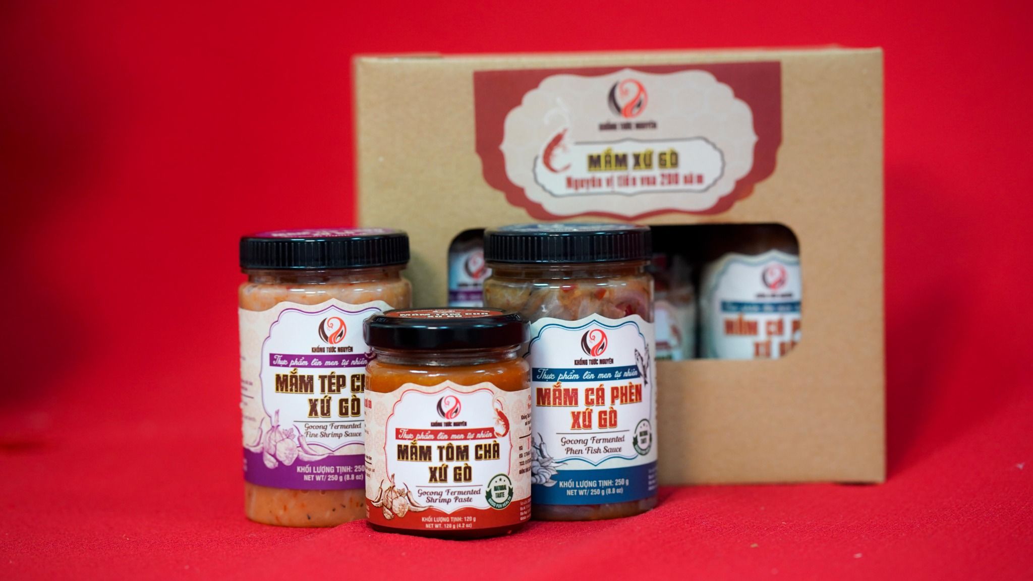 Combo Mắm Xứ Gò Tròn Vị (Tôm chà - Tép Chua - Cá Phèn)