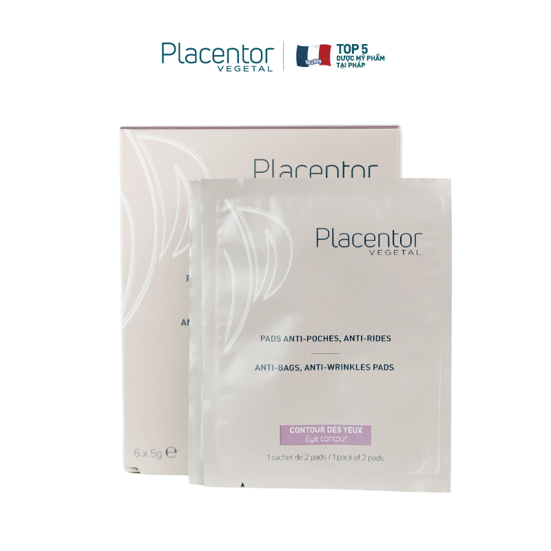 Mặt nạ mắt giảm nếp nhăn, bọng mắt Placentor Anti-pouch, Anti-wrinkle Pads