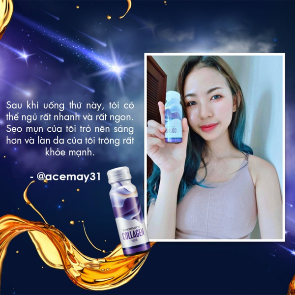  Nước uống đẹp da, ngủ ngon Kinohimitsu Collagen Nite (Hộp 10 chai) 