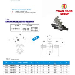 Khớp nối vít tải Wam, Sicoma, Sdmix, LSY