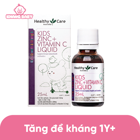 Siro tăng đề kháng Zinc Vitamin C Healthy Care 1Y+