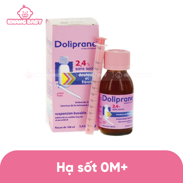 Siro hạ sốt Doliprane Pháp 0M+