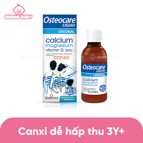 Canxi nước hữu cơ Osteocare Anh 200ml 3Y+