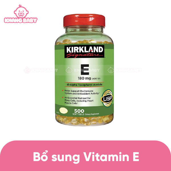 Vitamin E 180mg Kirkland 500 viên