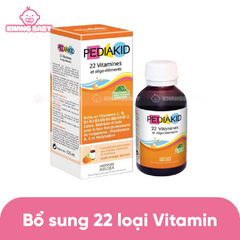 Siro vitamin tổng hợp 22-vitamin Pediakid 125ml 6M+