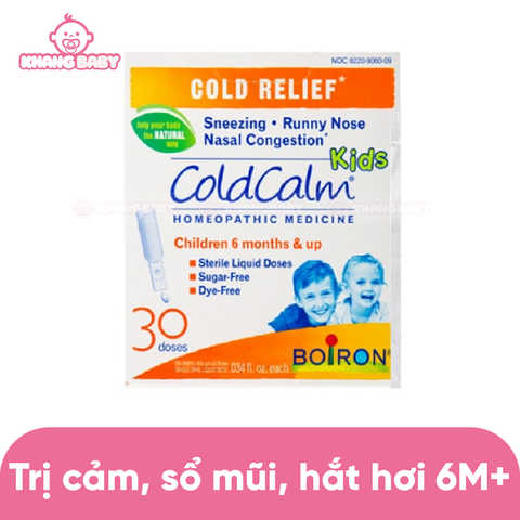 Muối vi lượng đồng căn Coldcalm trị cảm 6M+