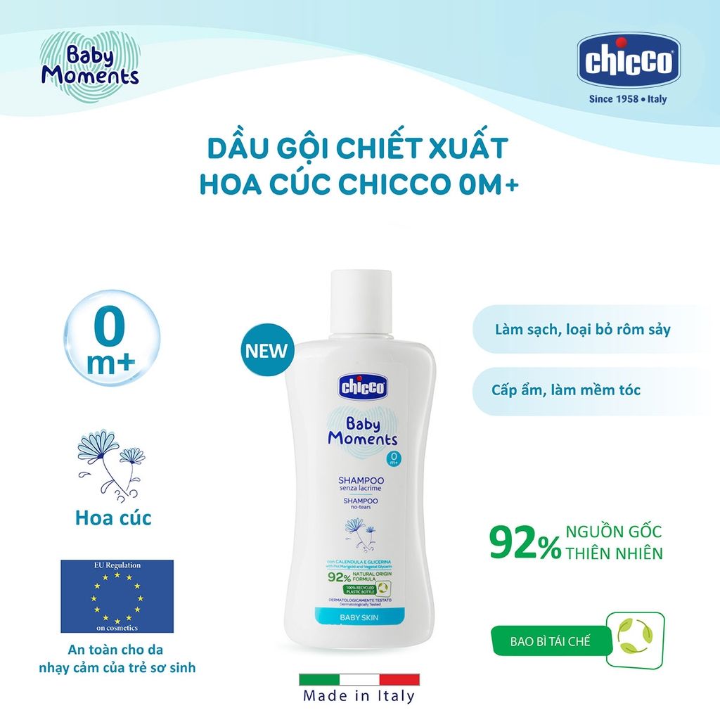 Sữa tắm gội Chicco 0M+